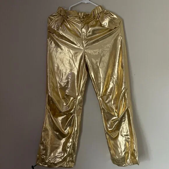 Metallic Gold Pants - Picture 8 of 9